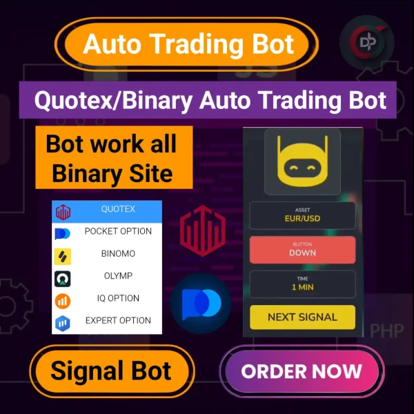 Quotex/Binary Auto Trading/Signal Bot with using Tutorial